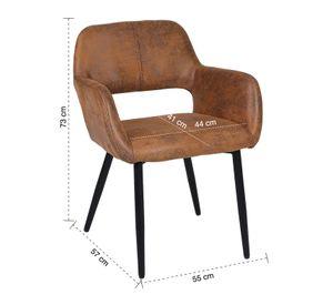 Pack de 2 Silla Comedor Sitial Cromwell Café