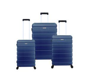 Set de 3 Maletas Rigidas Danubio Azul