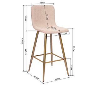 Pack 2 Pisos de Bar Citrino Beige