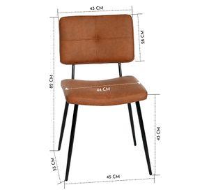 Pack 2 Silla Comedor  Karomi Vintage Café