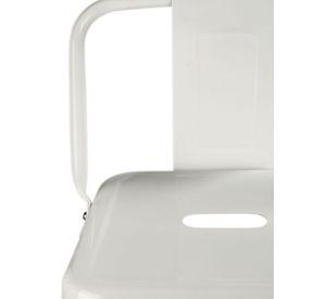 Pack 4 Piso Taburete Tolix Respaldo Blanco