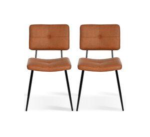 Pack 2 Silla Comedor  Karomi Vintage Café