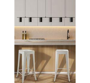 Pack 4 Pisos de Bar Metal Tolix Blanco