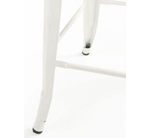 Pack 4 Pisos de Bar Metal Tolix Blanco