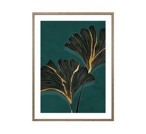 Canvas con marco hojas folia D2 R2 45x60 cm