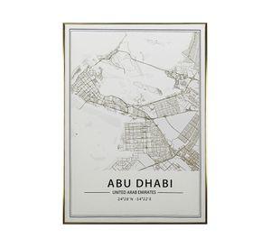 Cuadro con marco 50x70 textura abudhabi R5