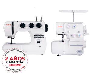 Pack Máquina coser 3022 + Overlock 8002D