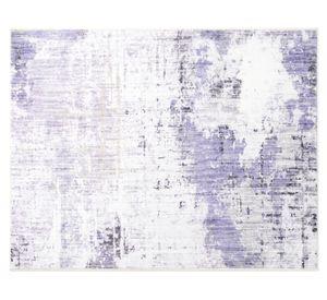 Alfombra print abstracto 60x90 cm azul