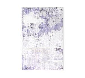 Alfombra print abstracto 60x90 cm azul