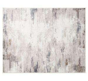Alfombra print abstracto 60x90 cm taupe