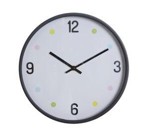 Reloj pared 30 cm números puntos