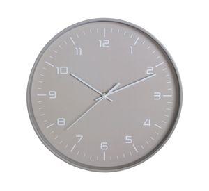 Reloj pared 30 cm números taupe