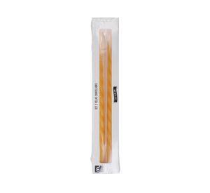 Velas twist 25 cm mostaza 2 un.
