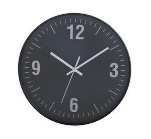 Reloj pared 30 cm números negro
