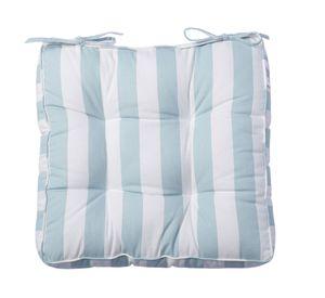 Cojín silla Líneas celeste 40x40 cm