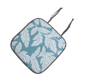 Cojín silla hojas azul 40x40 cm