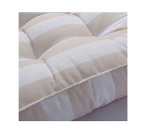 Cojín silla Líneas beige 40x40 cm
