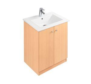 Mueble lavamanos Dante 2 puertas café