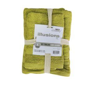 Set toalla lima 4 piezas