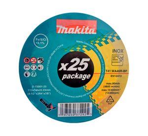 Disco corte 4-1/2'' 25 unidades