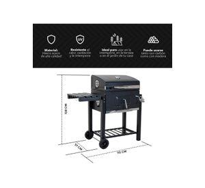 Parrilla a Carbón 108x115x57 cm Pro Bandeja Lateral