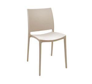 Silla apilable Deco Dresden beige