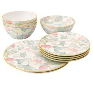 Plato Summer-Gingko diseño 12 piezas