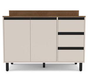 Base mueble cocina Premier beige 2 puertas 3 cajones