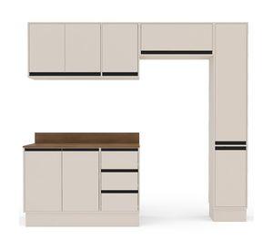 Kit cocina modular Premier L beige 8 puertas 3 cajones