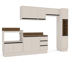 Kit cocina modular Premier beige 10 puertas 3 cajones