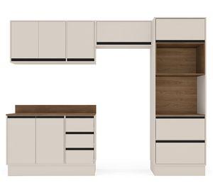 Kit cocina modular Premier beige 7 puertas 5 cajones
