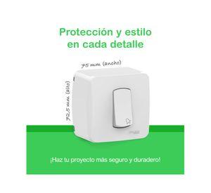 Casquete armado Pulsador 10A 250V blanco