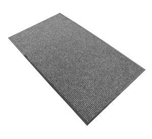 Limpiapiés alfombra ranurado gris 150 x 90 cm