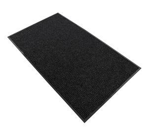 Limpiapiés alfombra ranurado negro 150 x 90 cm