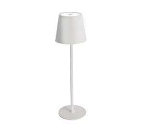 Lámpara sobremesa LED solar touch blanco