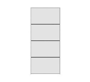 Zapateros 4 puertas Americana blanco