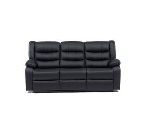 Sofa 3 Cuerpos Reclinable Portavasos Moderno Roma