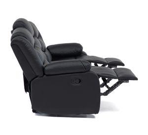 Sofa 3 Cuerpos Reclinable Portavasos Moderno Roma