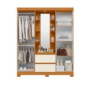 Clósets 4 puertas Olímpia beige 200x163x47 cm