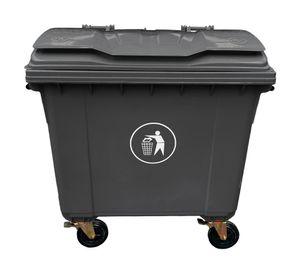 Contenedor basura con ruedas gris oscuro 1100 lt