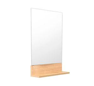 Espejo Lilo rectangular con repisa 60x40x12 cm