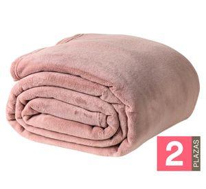 Frazada Bonded Blush rosa 2 plazas
