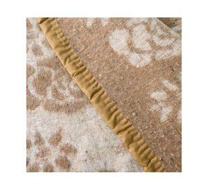 Frazada Floral Beige 2 plazas