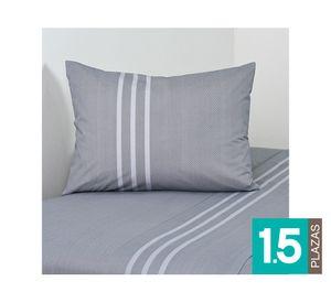 Juego de sábana 1.5 plazas 144 hilos Trami gris
