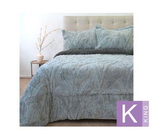 Cubrecama Jacquard gris King