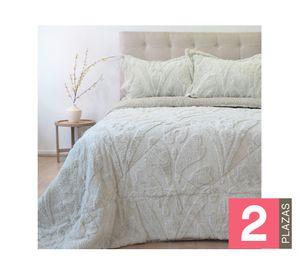 Cubrecama Jacquard beige 2 plazas