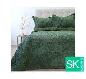 Cubrecama Doral verde Súper King