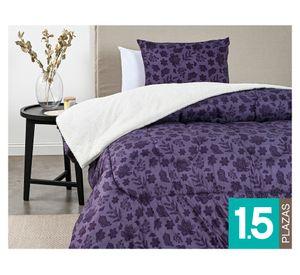 Plumón Olma morado 1.5 plazas