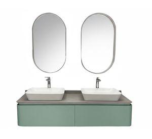 Mueble vanitorio 160 cm + espejo Elva