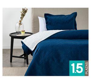 Quilt Petroleo azul 1.5 plazas